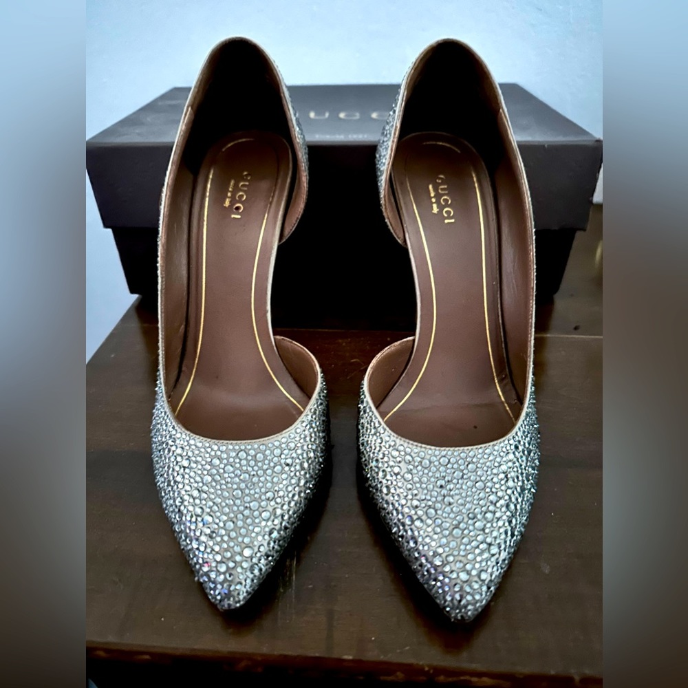 Gucci Swarovski heels